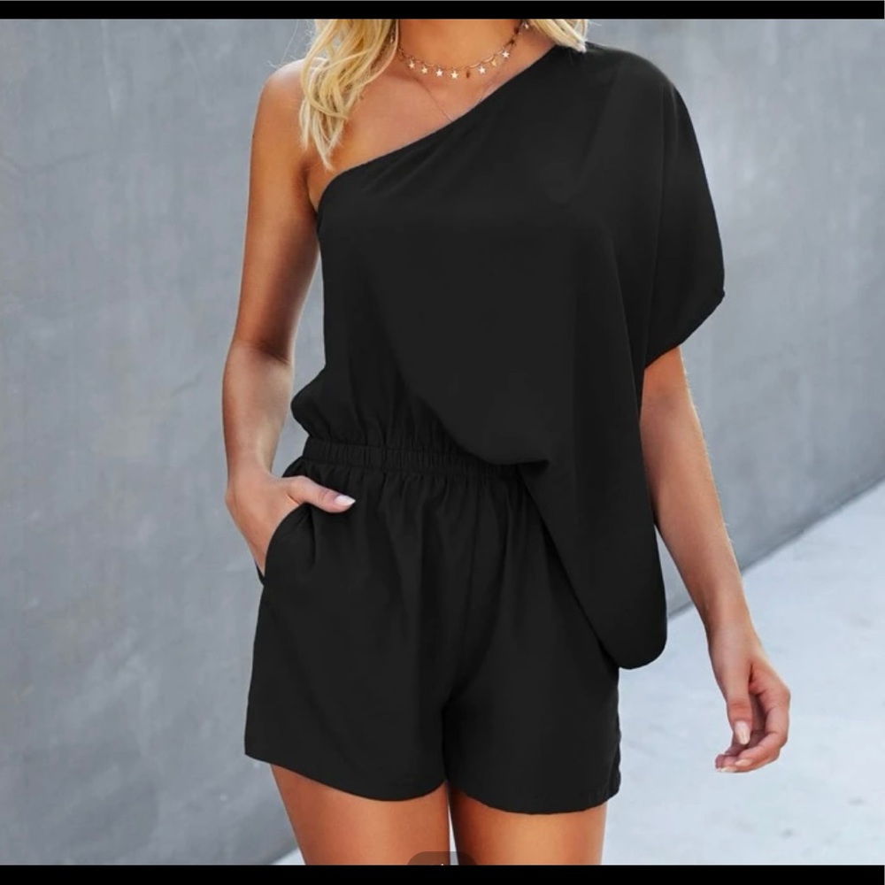 One Shoulder Romper